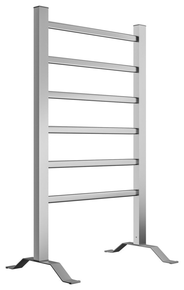 ANZZI Naples 6-Bar Aluminum Wall Mounted/Free Standing Electric Towel Warmer