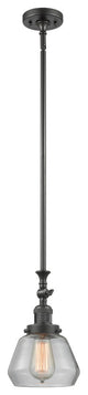 1-Light Fulton 7" Mini Pendant, Oil Rubbed Bronze, Glass: Clear