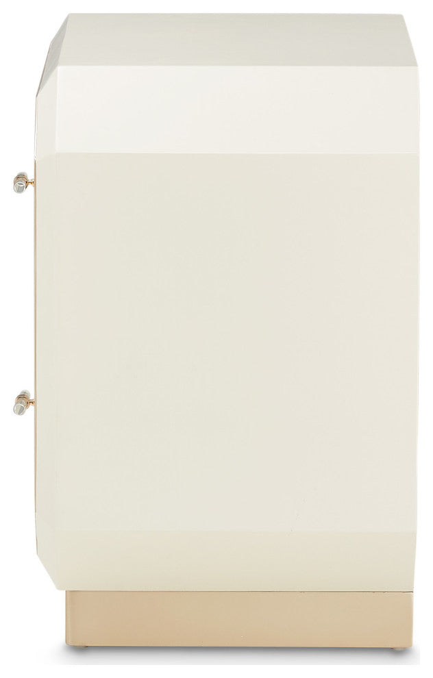 La Rachelle 2-Drawer Nightstand - Medium Champagne