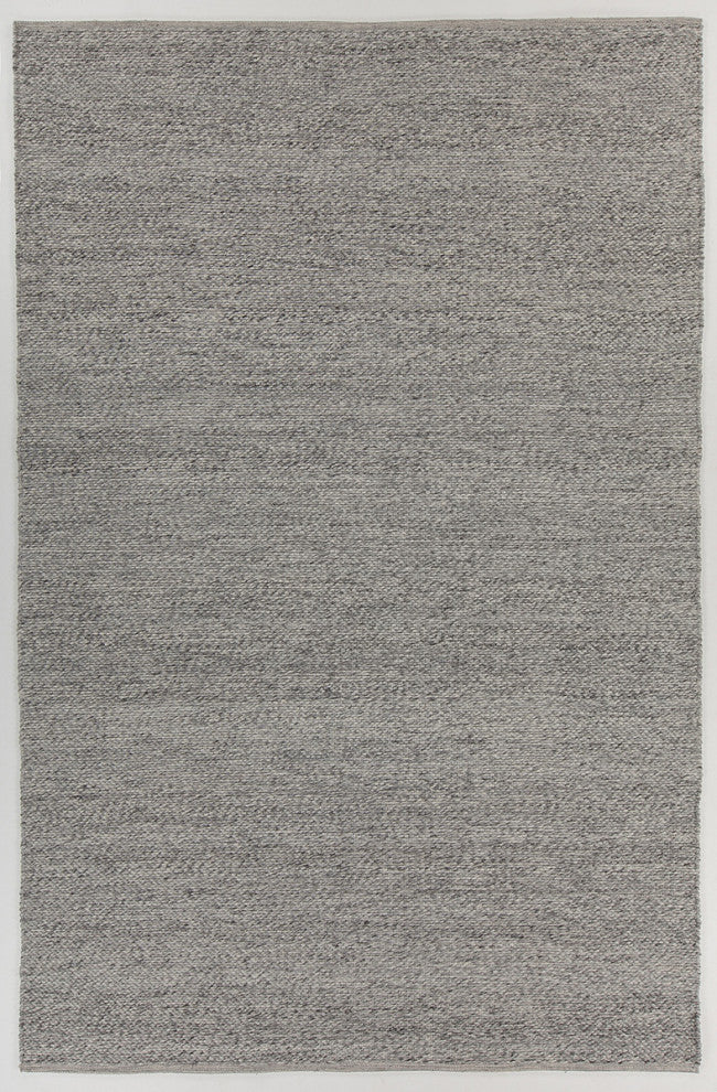Rydel Handwoven Contemporary Flat Rug, Gray, Rectangular 9'x13'
