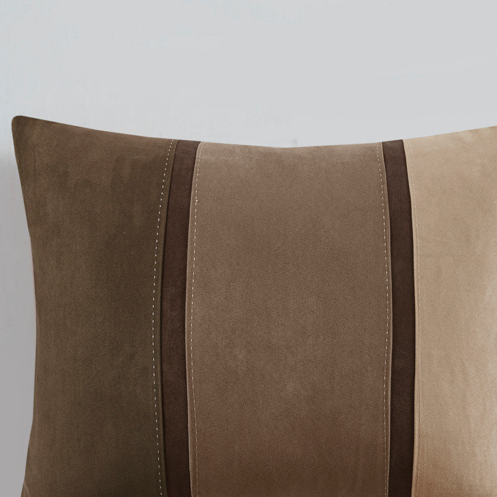 Madison Park Palisades Palizzate Suede 7-Piece Comforter Set, Brown, Cal King