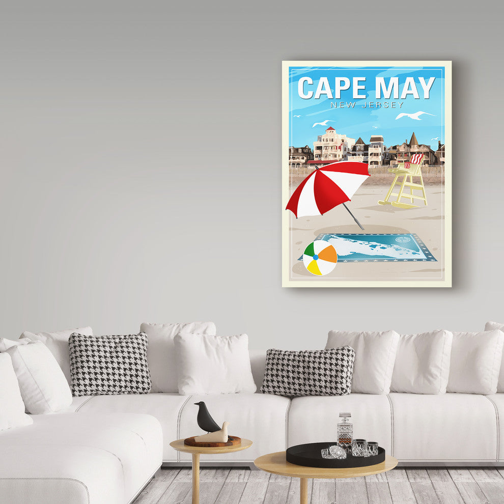 "Cape May" by Old Red Truck, Canvas Art, 19"x14"