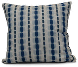Watercolor Stripe, Stripe Print Pillow, Blue, 16"x16"