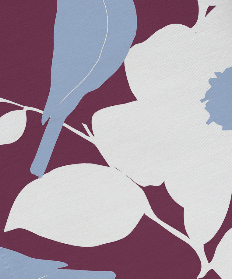 Modfloral, Floral Print Napkin, Purple, Set of 4