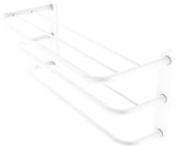 Three Tier Hotel Style Towel Shelf with Drying Rack, Matte White