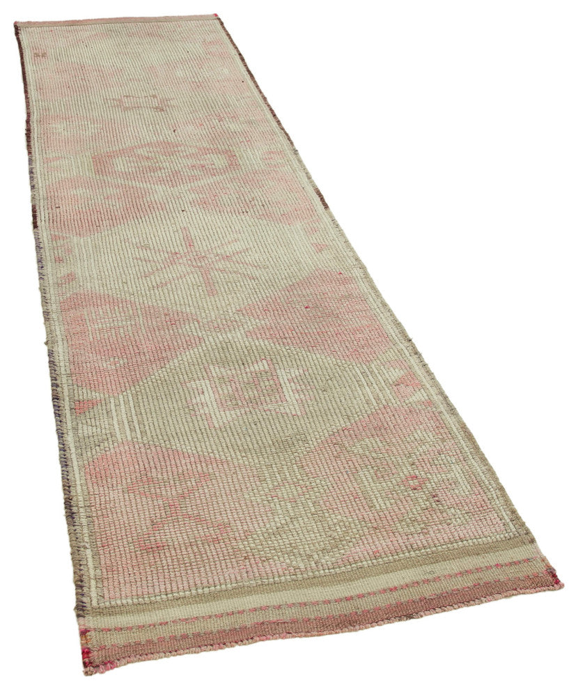 Rug N Carpet - Handwoven Oriental 3' 1" x 11' 3" Antique Runner Rug