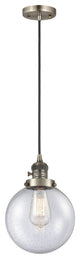Innovations 201CSW-AB-G204-8-LED 1 Light Pendant, Switch, Antique Brass