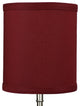 Fenchel Shades 6"x6"x7" Spider Attachment Drum Lamp Shade, Linen Brick