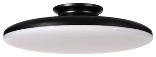 Skye, LED Flush Mount, 19", Black