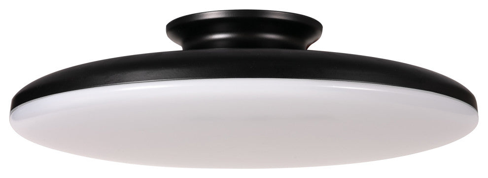 Skye, LED Flush Mount, 19", Black