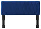 Headboard, King Size, Velvet, Blue Navy, Modern Contemporary, Bedroom Master