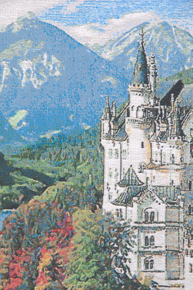 Neuschwanstein Castle Bright Belgian Wall Tapestry