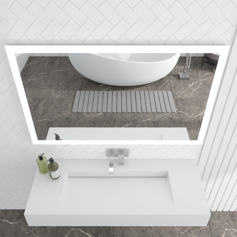 Sabrina Modern LED Bathroom Vanity Mirror, 30"x48"