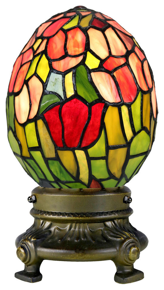 Floral Tiffany Decorative Egg