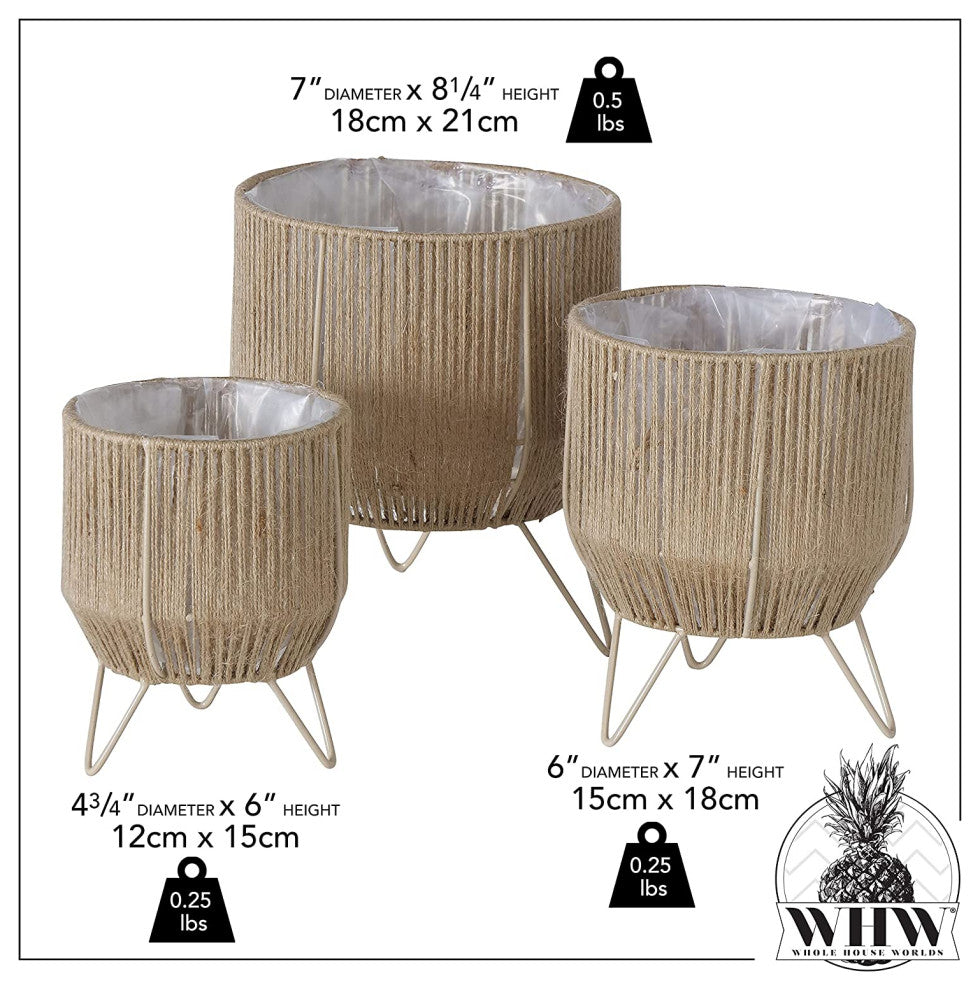 3 Piece Standing Planter Set