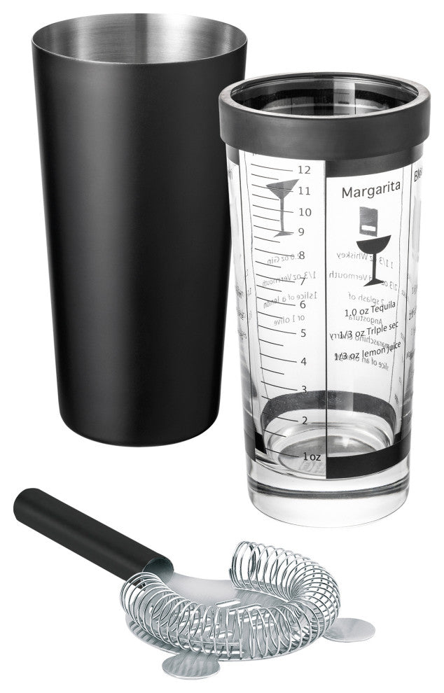 Lounge Boston Shaker Set, Black