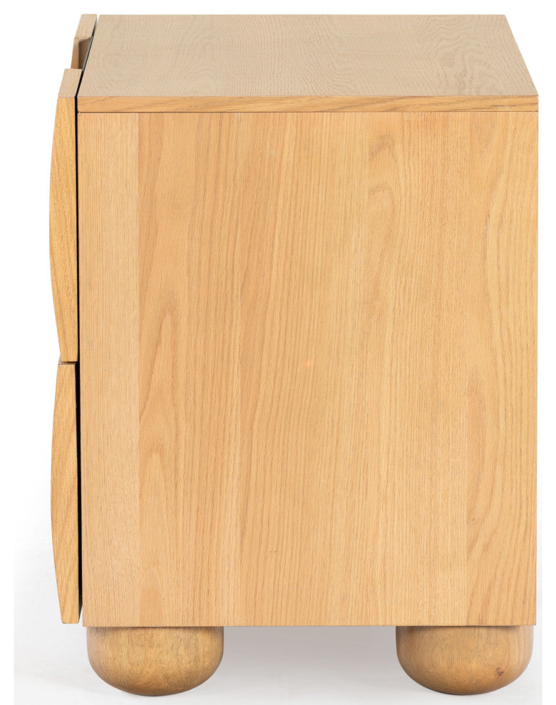 Safavieh Couture Beethoven 2 Drawer Nightstand, Natural