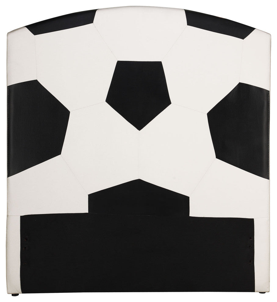Twin Headboard Only, Soccer PU, Wood, Plywood, FR Foa Soccer
