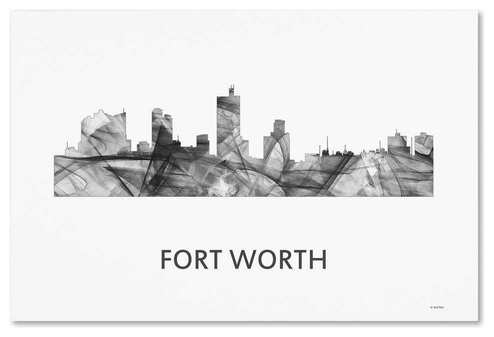 'Fort Worth Texas Skyline' Canvas Art, 47x30