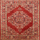 Ahgly Company Indoor Square Mid-Century Modern Area Rugs, 5' Square