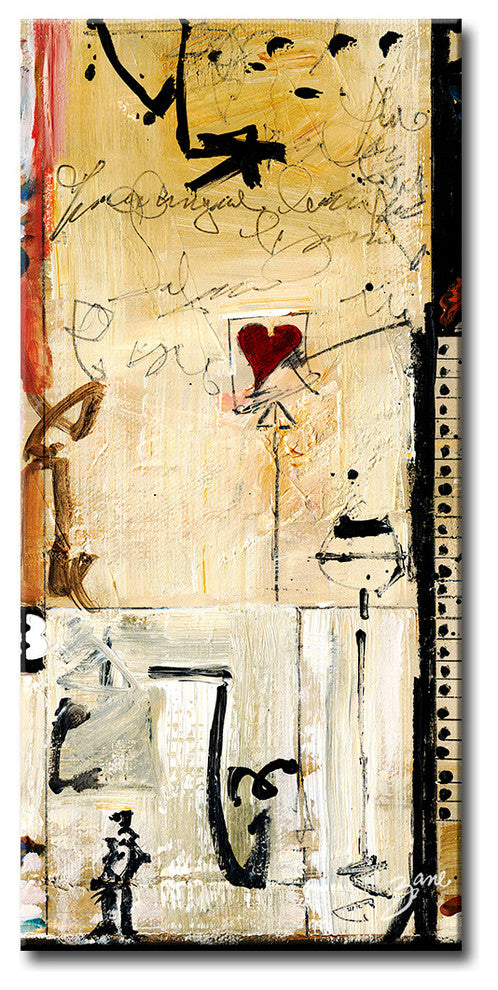 Abstract XIV, Canvas Wall Art, 40"x20"