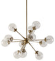 INK+IVY Paige 12-Light Chandelier with Oversized Globe Bulbs, Gold