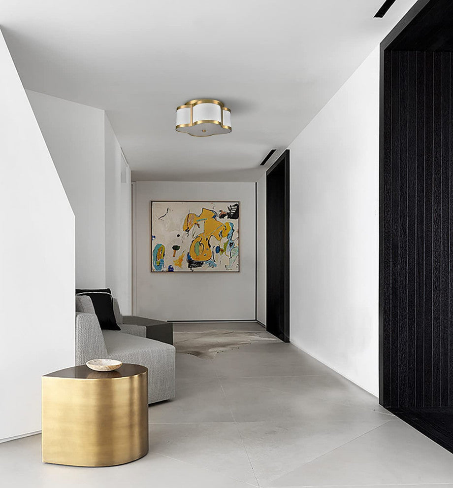 Gold Flush Mount Ceiling Lighting Modern Ceiling Lamp for Hallway