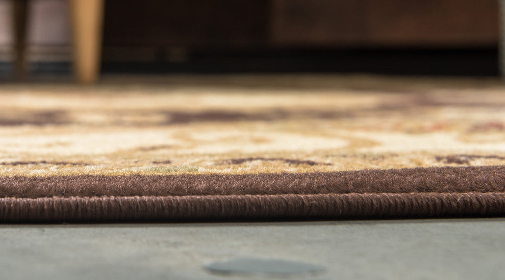 Unique Loom Brown Henry Versailles 2' 2 x 6' 0 Runner Rug