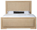 Retreat California King Wood Cane Panel Bed in Beige by Hooker Furniture