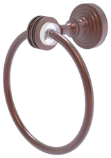 Pacific Grove Towel Ring with Dotted Accents, Antique Copper