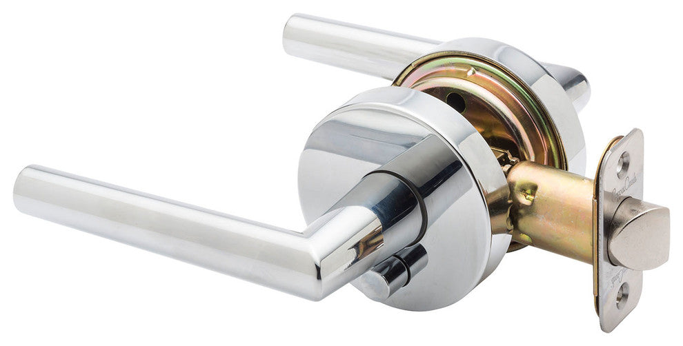 Mid Century Restroom Lever, Polished Stainless