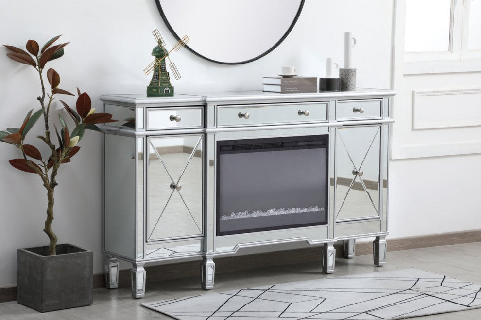 Elegant MF61060SC-F2 Contempo 60" Mirrored Credenza