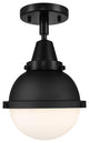 Innovations 447-1C-BK-HFS-61-BK 1 Light 7.25" Flush Mount, Matte Black