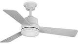 Trevina II Collection 44" 3-Blade Satin White Ceiling Fan
