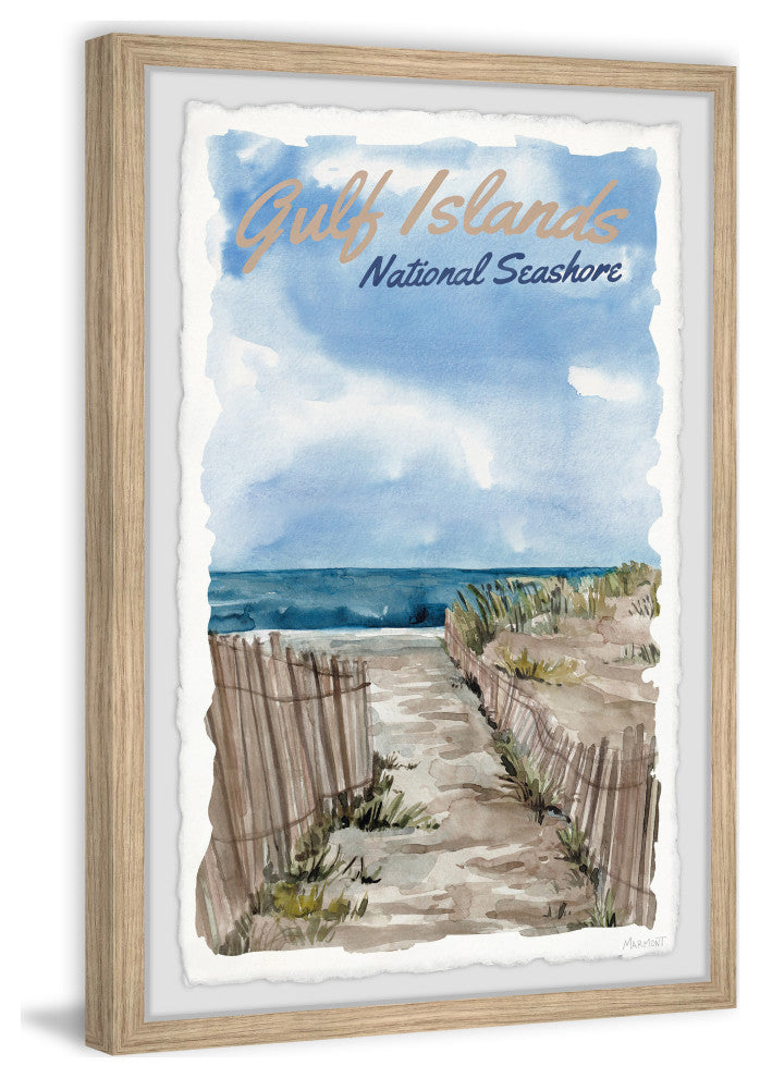 "Gulf Islands" Framed Painting Print, 12x18