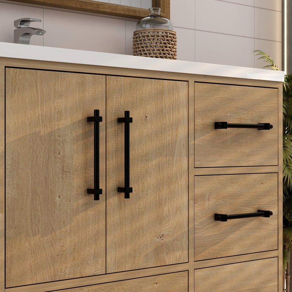 Victoria 48" Solid Wood Bath Vanity, Oak