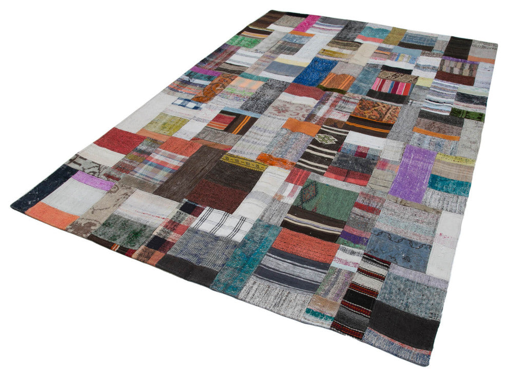 Rug N Carpet - Handmade Oriental 6' 7'' x 10' 0'' Vintage Patchwork Kilim Rug