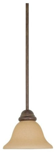 Nuvo Castillo 1-Light Incandescent Pendant Light Fixture, Sonoma Bronze
