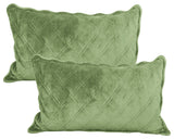 Supersoft Microplush Quilted 4-Piece Bed Spread Set, Sage, Queen