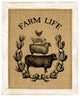 Farm Life Burlap Wall Art