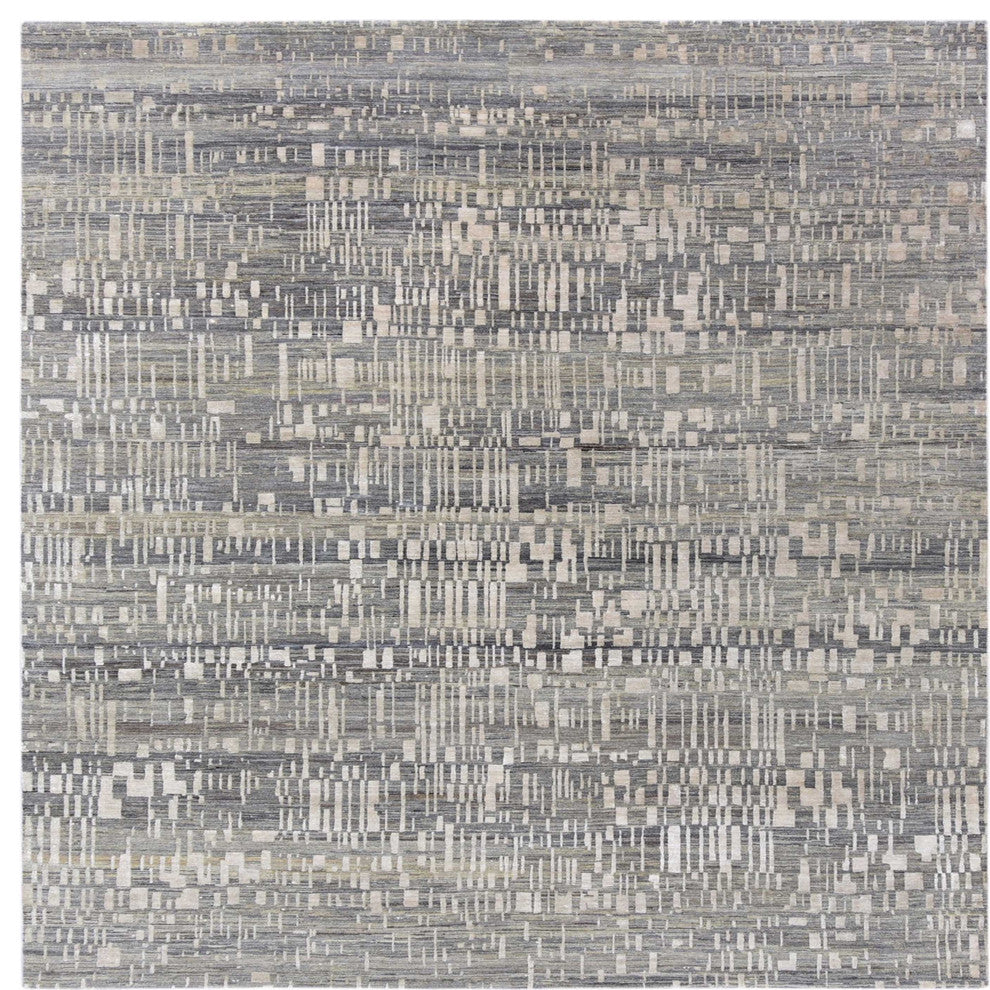Ahgly Company Indoor Square Mid-Century Modern Area Rugs, 7' Square