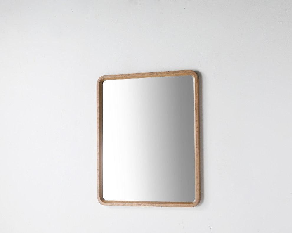 Vela Mirror, Pecan Oak, 36"