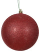 Vickerman 3" Red Glitter Ball Ornament, 12 per Bag
