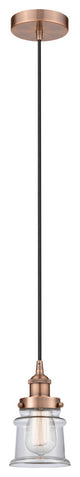 Innovations 616-1PH-AC-G182S 1-Light Mini Pendant, Antique Copper