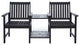 Safavieh Outdoor Brea Twin Seat Bench Black