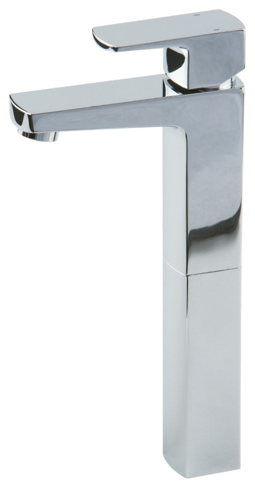 Safire Vessel Lav Faucet, High, Chrome
