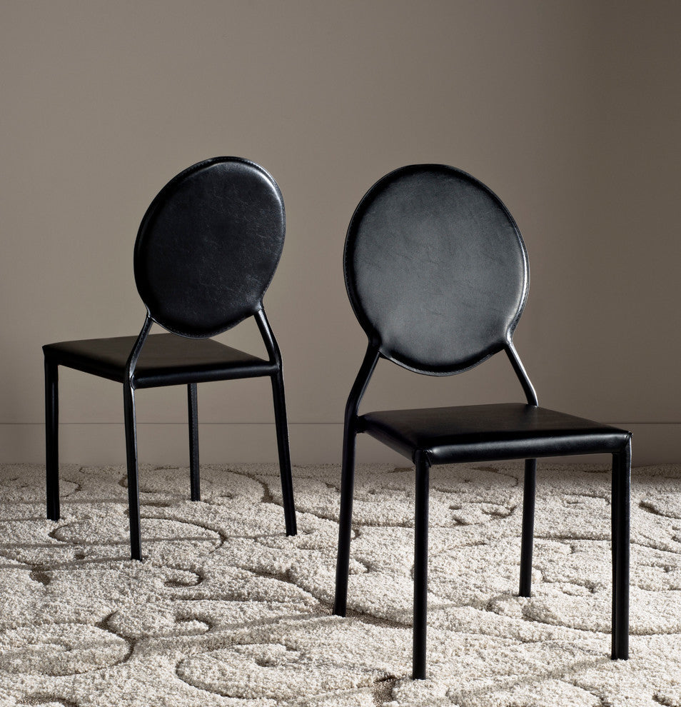 Safavieh Warner Side Chairs, Set of 2, Black