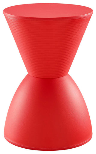 Modern Contemporary Stool, Red, Plastic