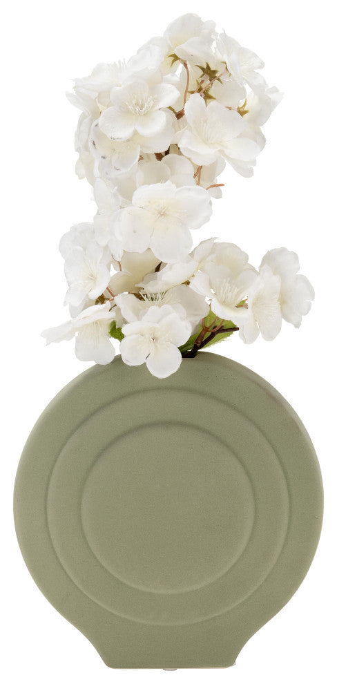 Dol, 7" Round Vase, Dark Sage