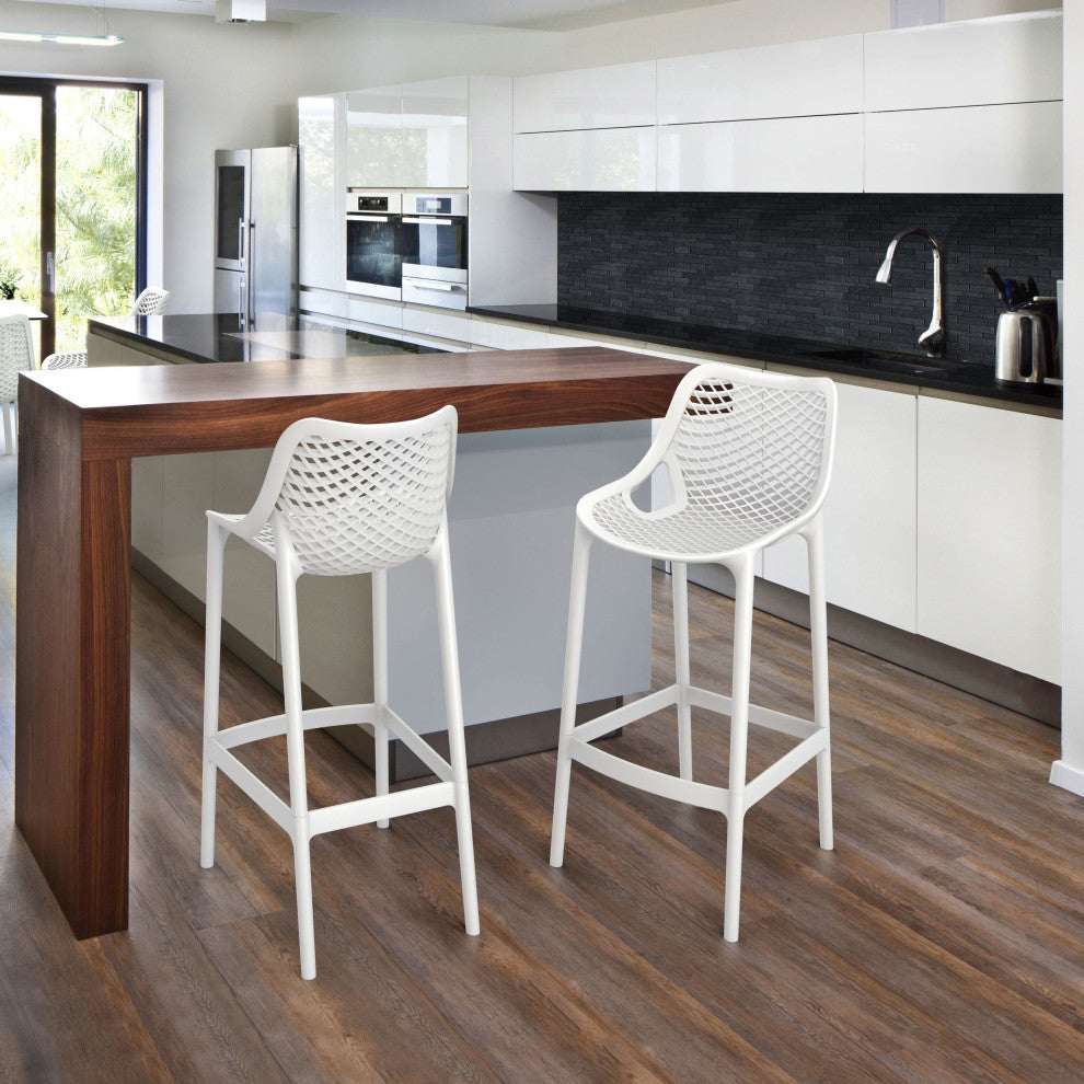 Compamia Air Bar Stools, Set of 2, White